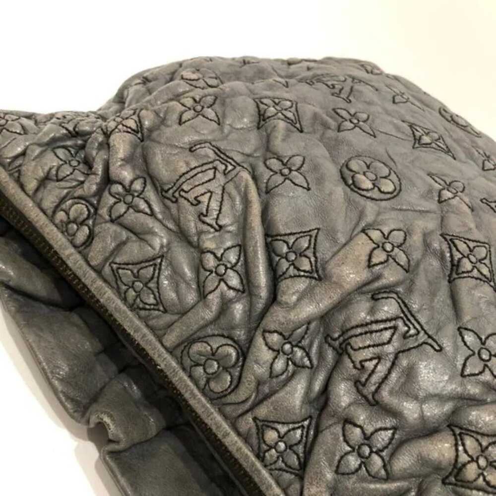 Louis Vuitton Grey Anthracite Monogram Olympe Nimbus PM Bag Limited Edition - Picture 3 of 11